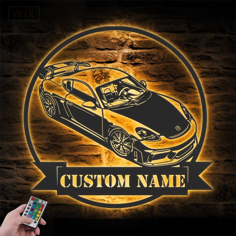 Garage LED Metal Sign - Wix Decor