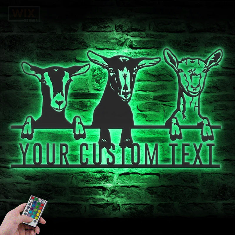Farm LED Metal Sign