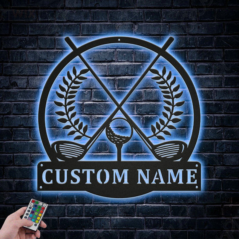 Golf LED Metal Sign