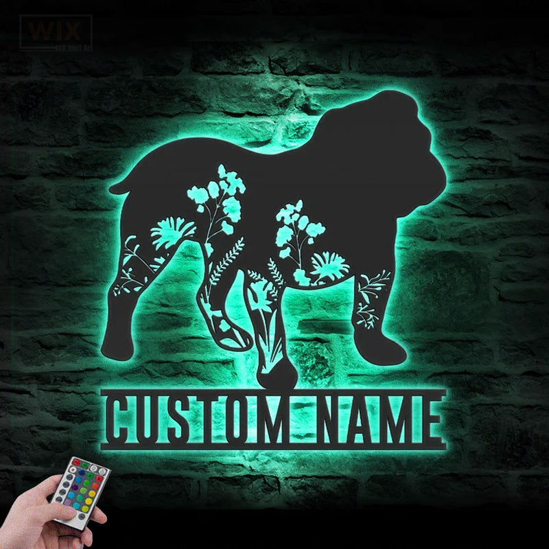 Dog Led Metal Sign – Wix Decor