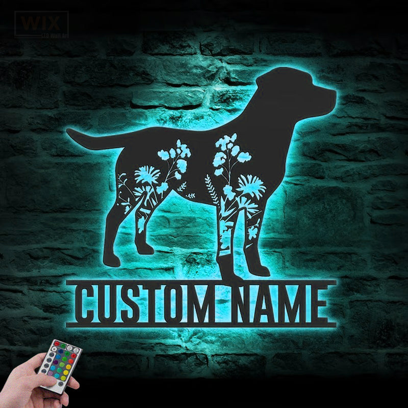 Dog Led Metal Sign – Wix Decor