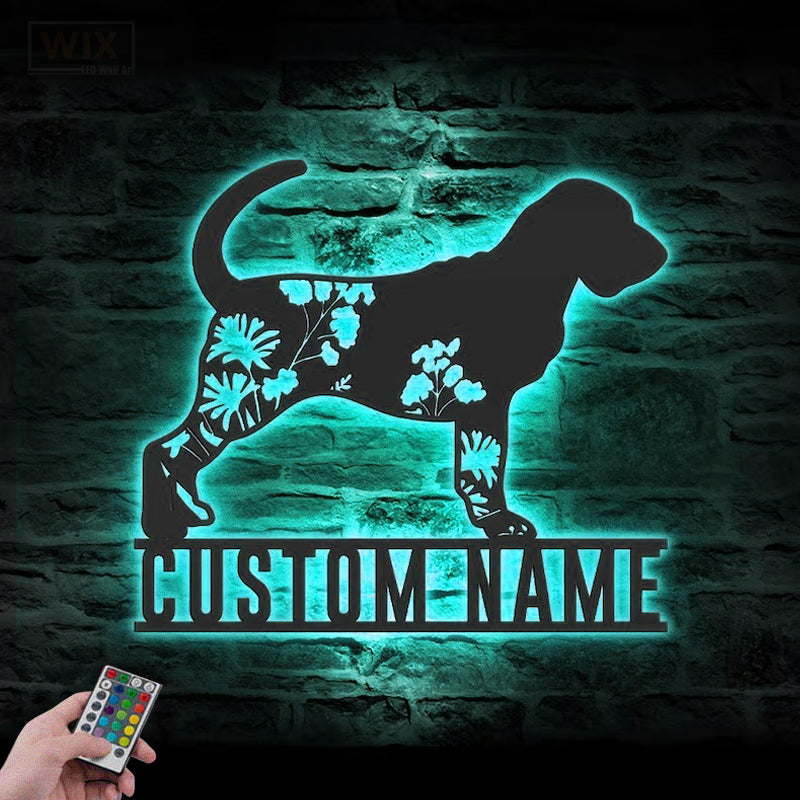 Dog Led Metal Sign – Vinamaker