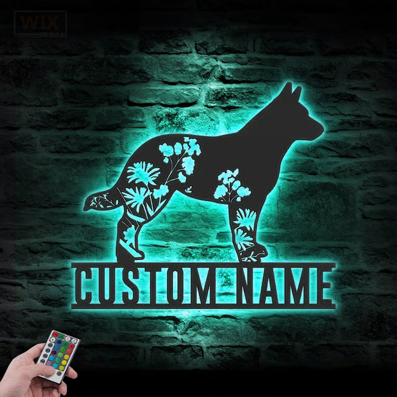 Dog Led Metal Sign – Vinamaker