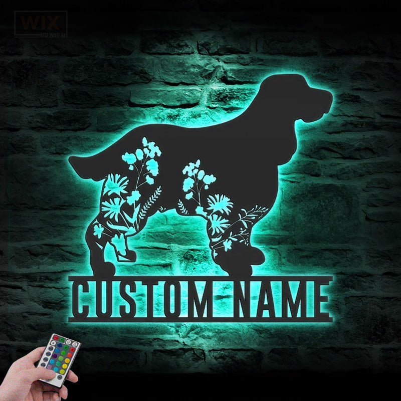 Dog Led Metal Sign – Vinamaker