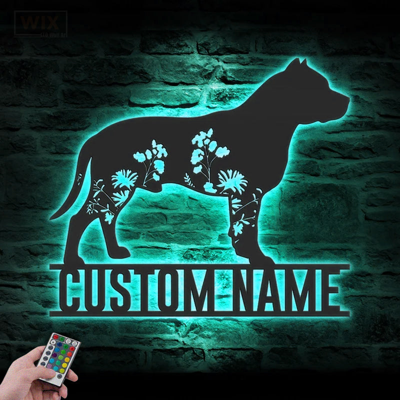 Dog Led Metal Sign – Vinamaker