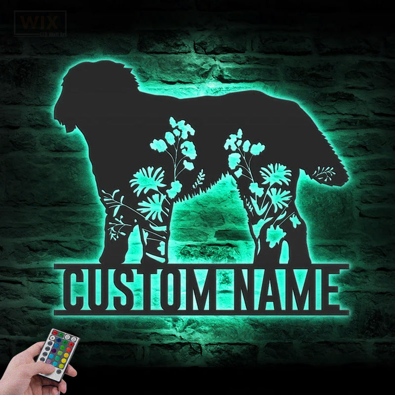 Dog Led Metal Sign – Vinamaker