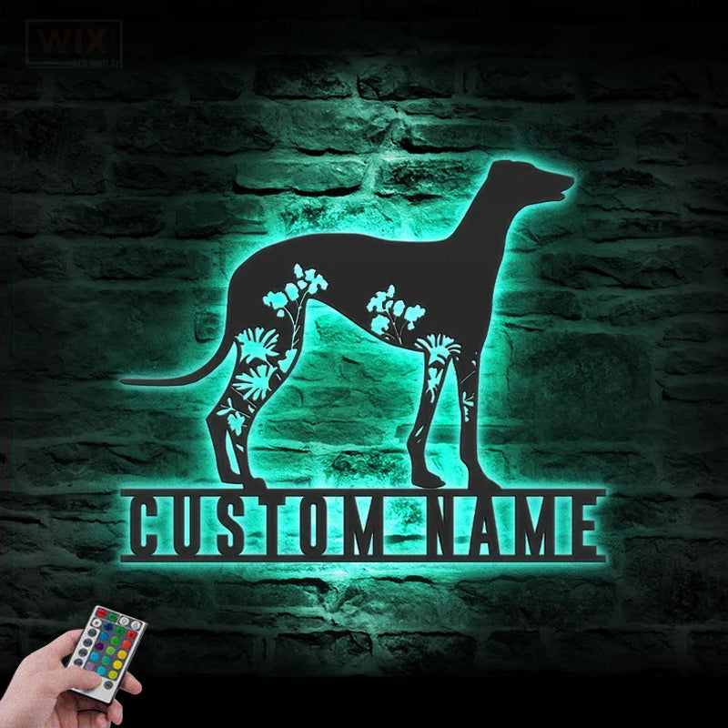 Dog Led Metal Sign – Wix Decor