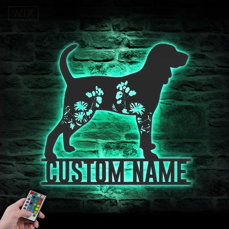 Dog Led Metal Sign – Vinamaker