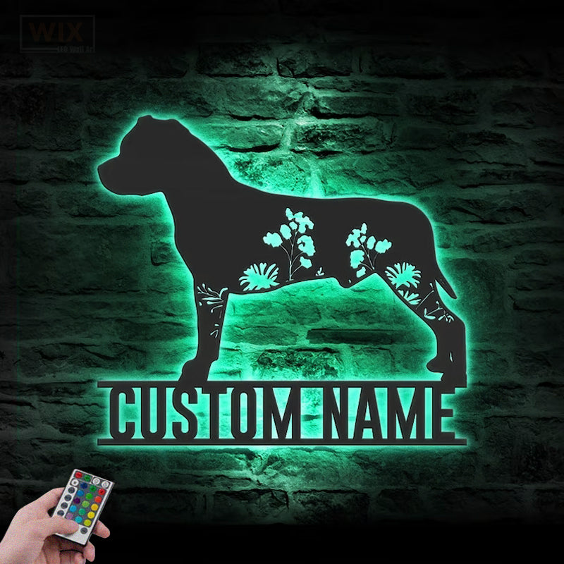 Dog Led Metal Sign – Wix Decor