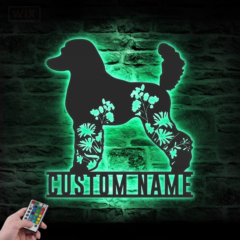 Dog Led Metal Sign – Wix Decor