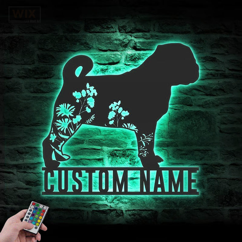 Dog Led Metal Sign – Wix Decor