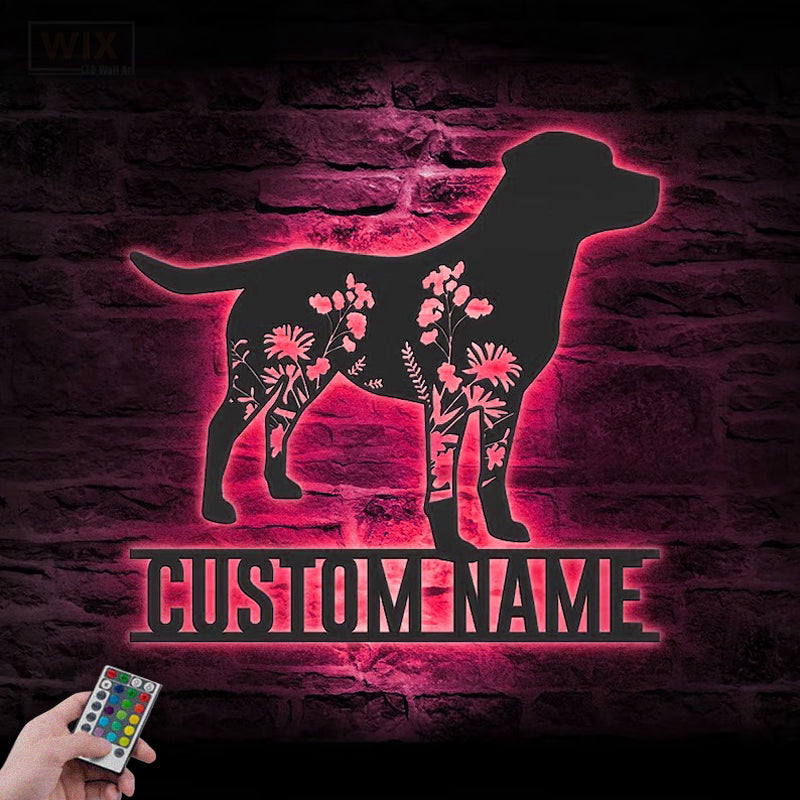 Dog Led Metal Sign – Wix Decor