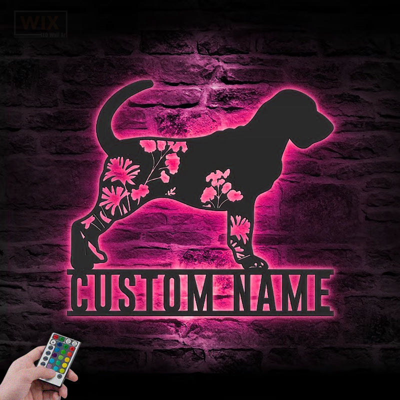 Dog Led Metal Sign – Vinamaker