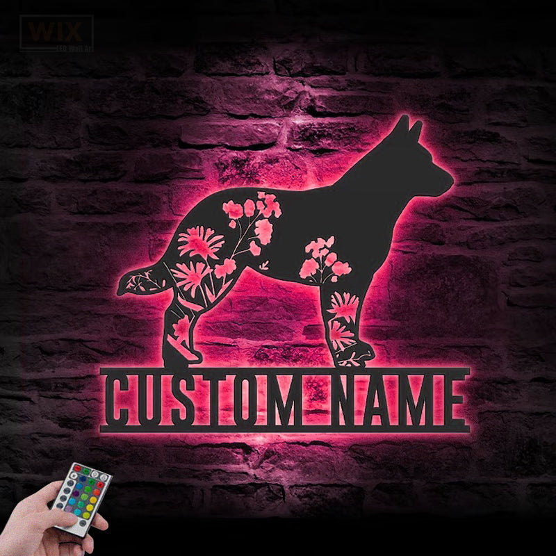Dog Led Metal Sign – Vinamaker