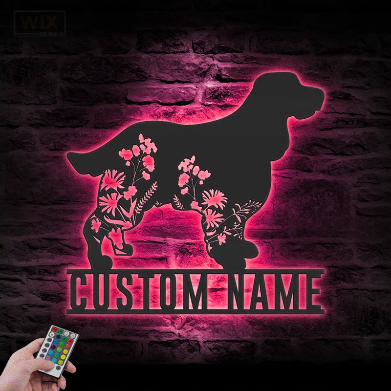 Dog Led Metal Sign – Vinamaker