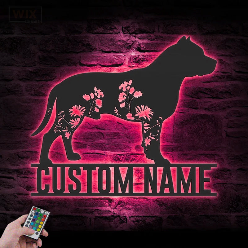 Dog Led Metal Sign – Vinamaker