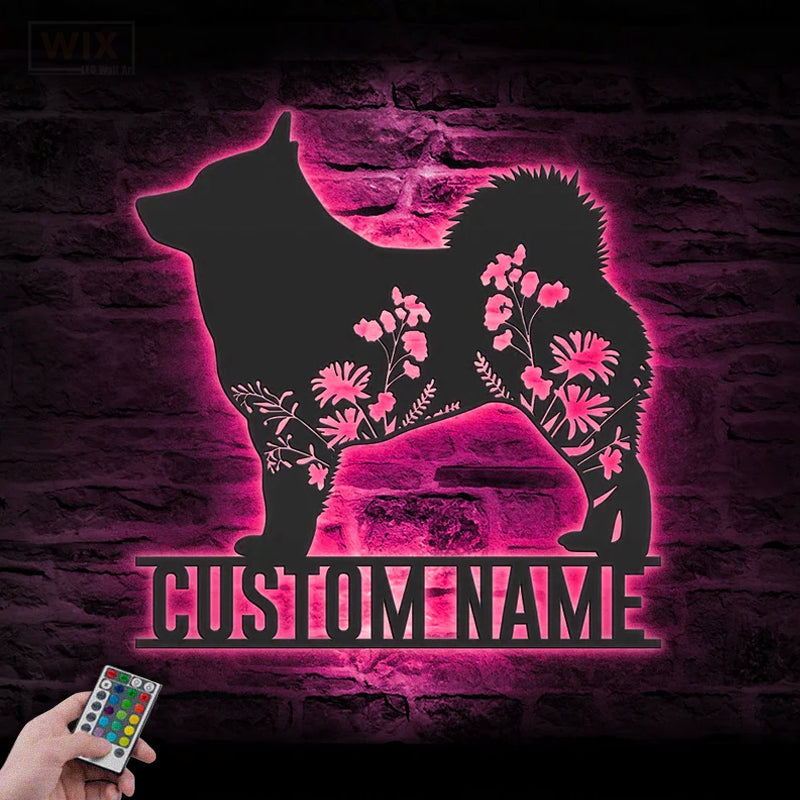 Dog Led Metal Sign – Vinamaker