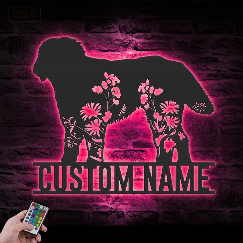 Dog Led Metal Sign – Vinamaker