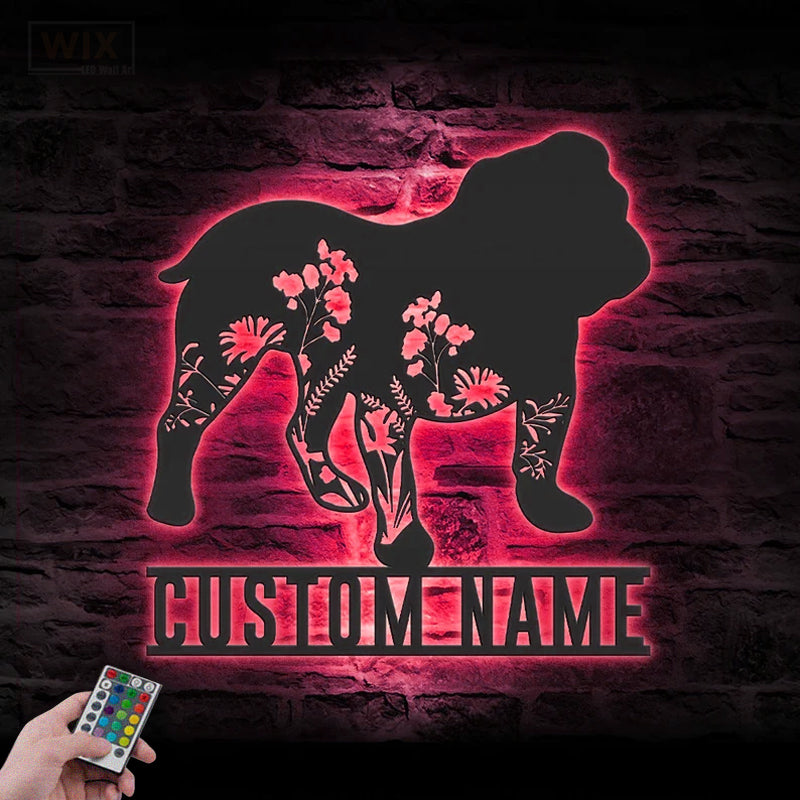 Dog Led Metal Sign – Wix Decor