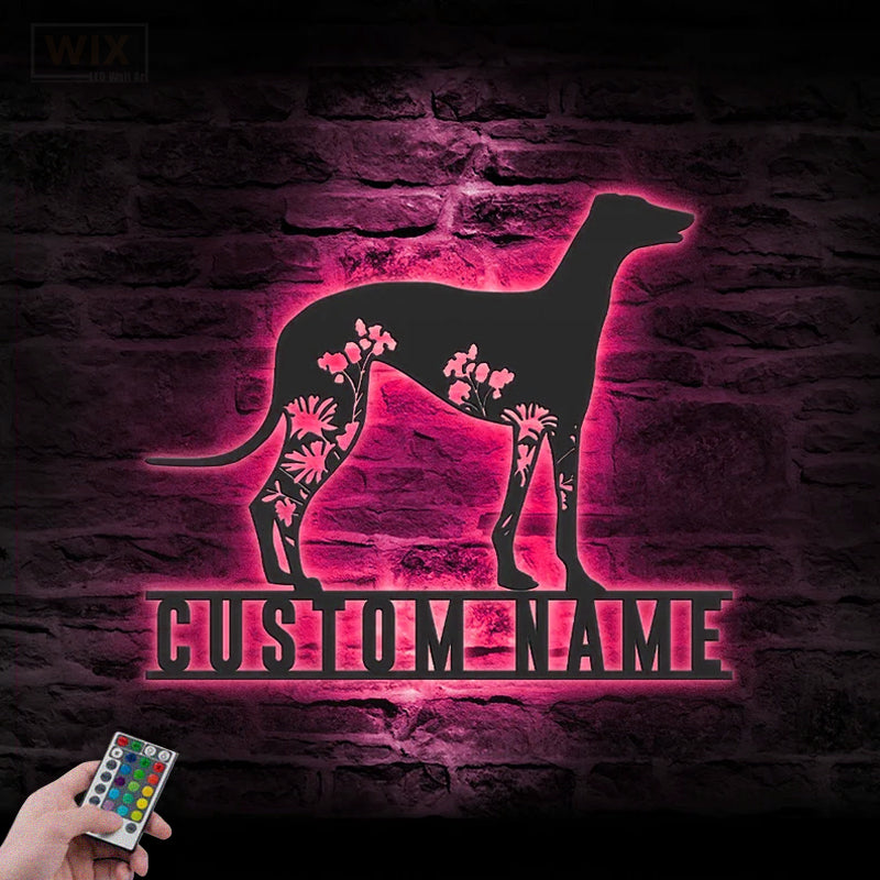 Dog Led Metal Sign – Wix Decor