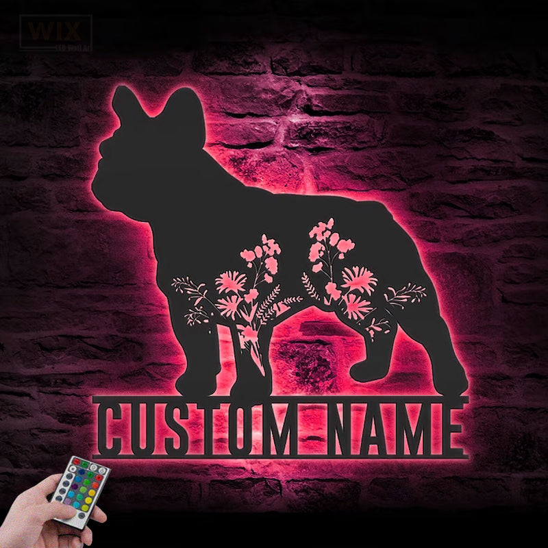 Dog Led Metal Sign – Wix Decor