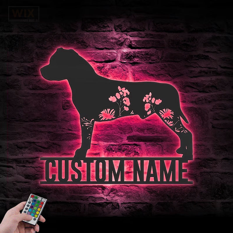 Dog Led Metal Sign – Wix Decor