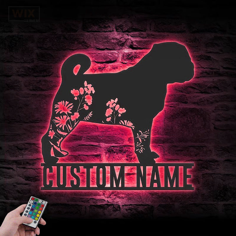 Dog Led Metal Sign – Wix Decor