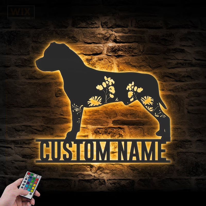 Dog Led Metal Sign – Wix Decor