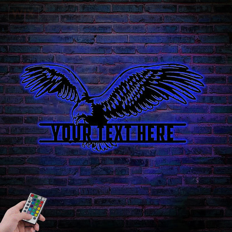 Eagle Led Metal Sign – Wix Decor