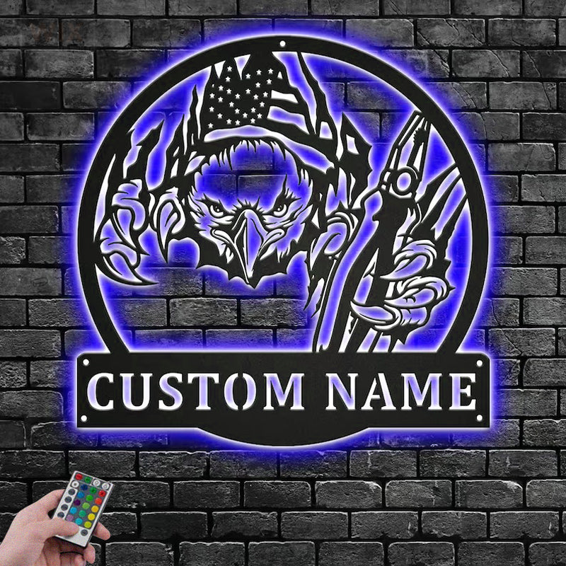 Eagle Led Metal Sign – Wix Decor