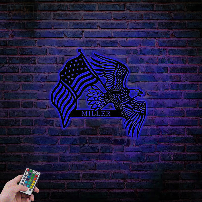 Eagle Led Metal Sign – Wix Decor