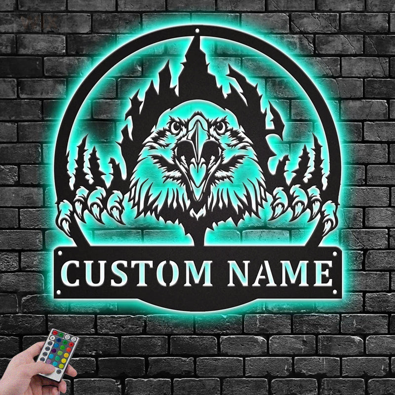 Eagle Led Metal Sign – Wix Decor