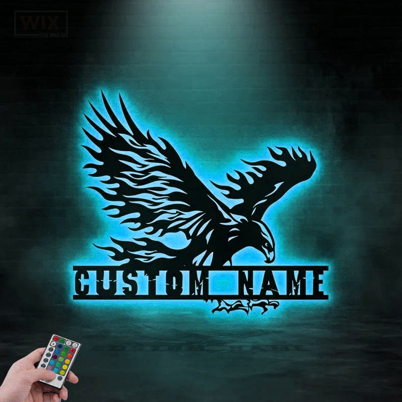 Eagle Led Metal Sign – Vinamaker