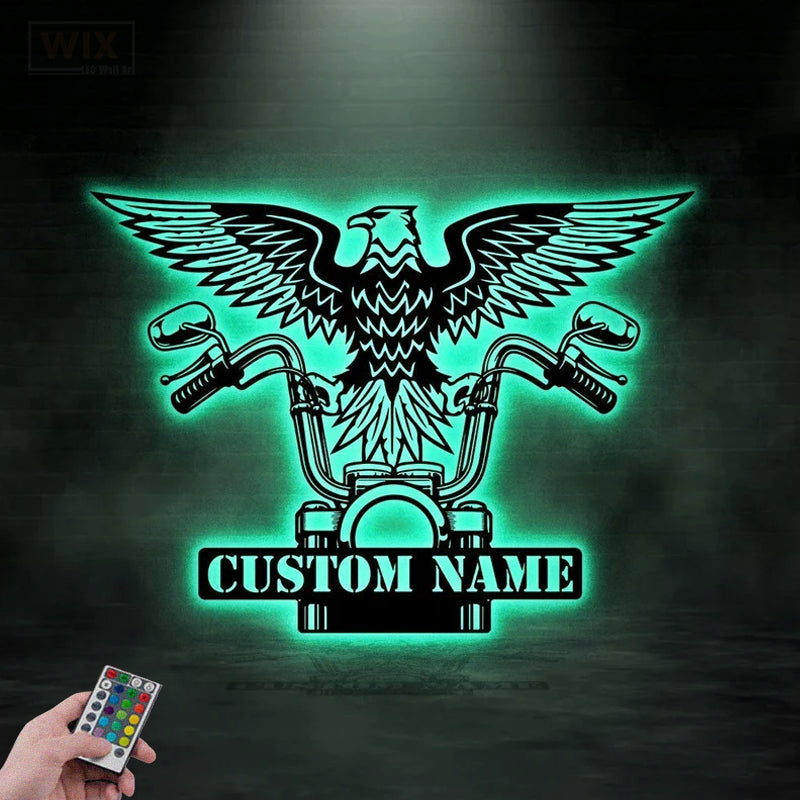 Eagle Led Metal Sign – Vinamaker