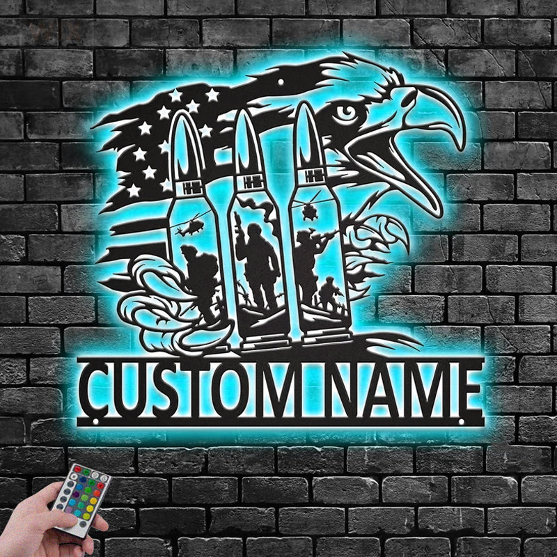Eagle Led Metal Sign – Vinamaker