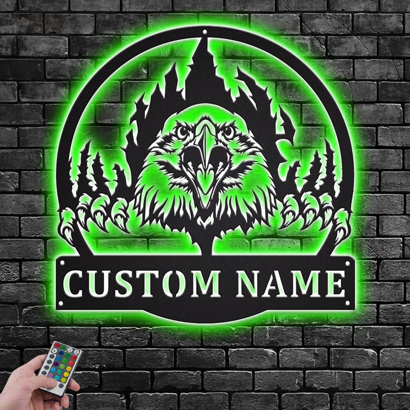 Eagle Led Metal Sign – Wix Decor