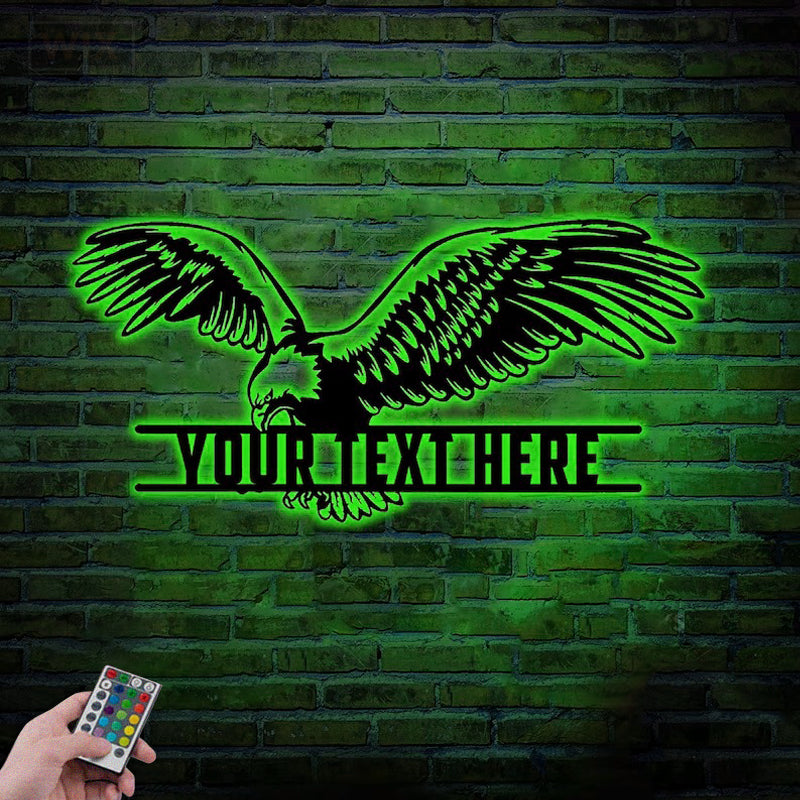 Eagle Led Metal Sign – Wix Decor