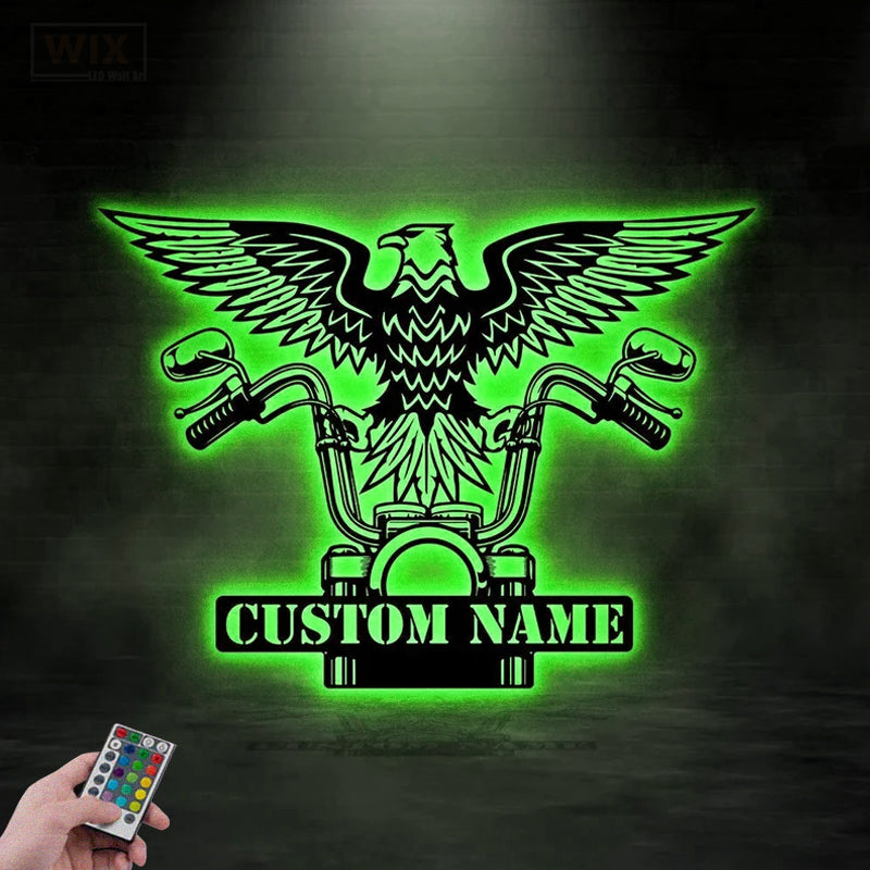 Eagle Led Metal Sign – Vinamaker