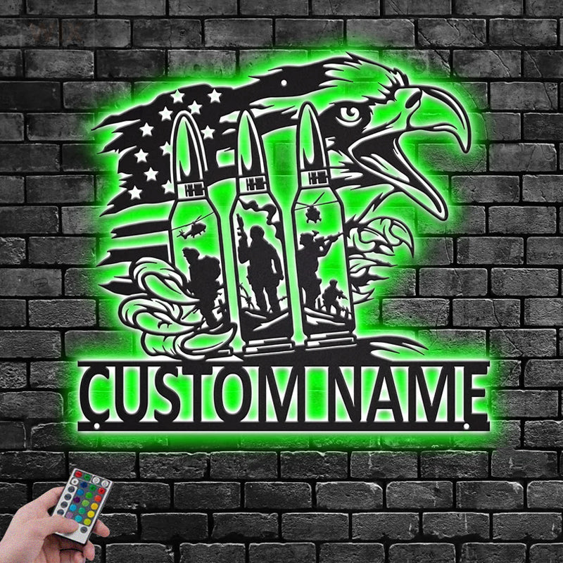 Eagle Led Metal Sign – Vinamaker