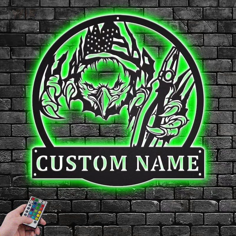 Eagle Led Metal Sign – Wix Decor