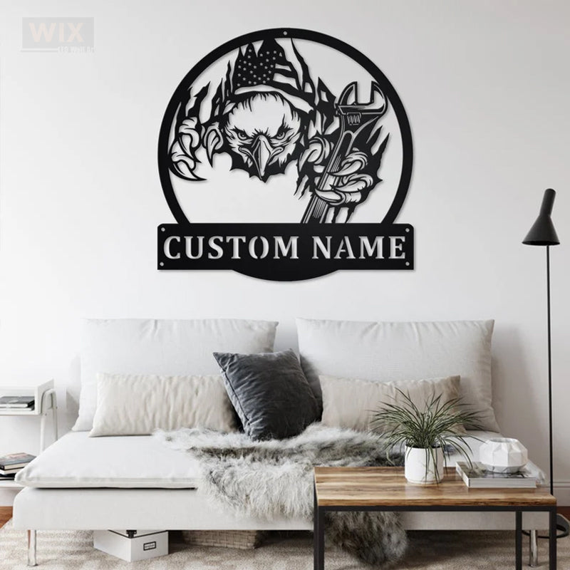 Eagle Led Metal Sign – Vinamaker