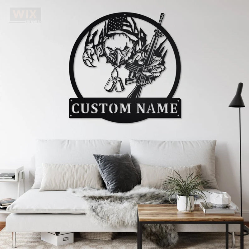 Eagle Led Metal Sign