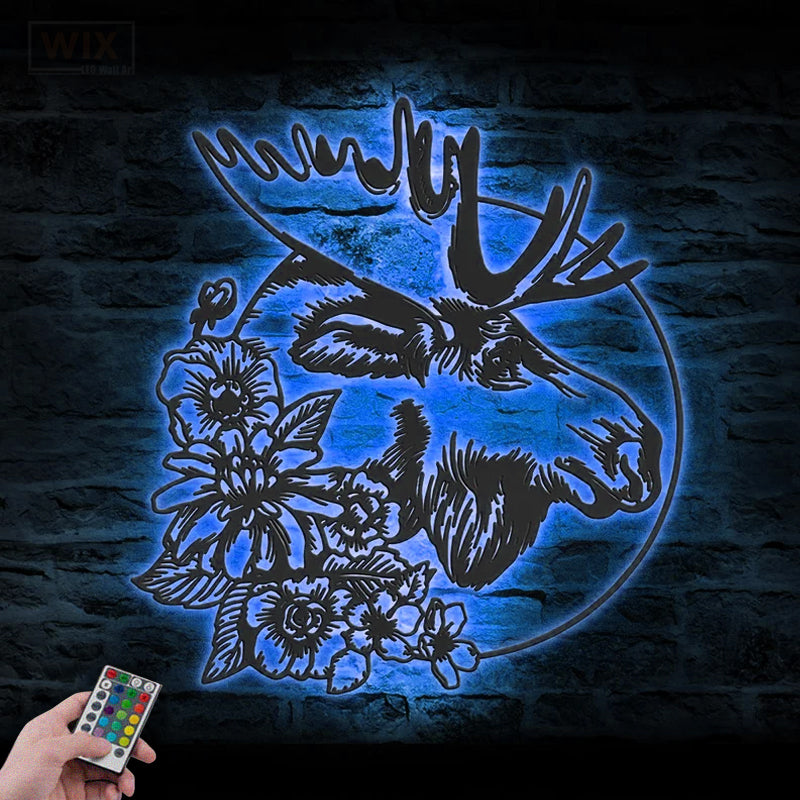 Flower Led Metal Sign – Vinamaker