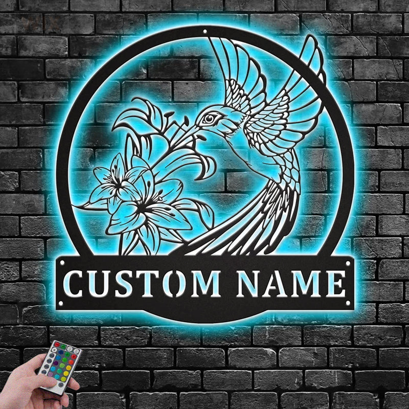 Flower Led Metal Sign – Wix Decor