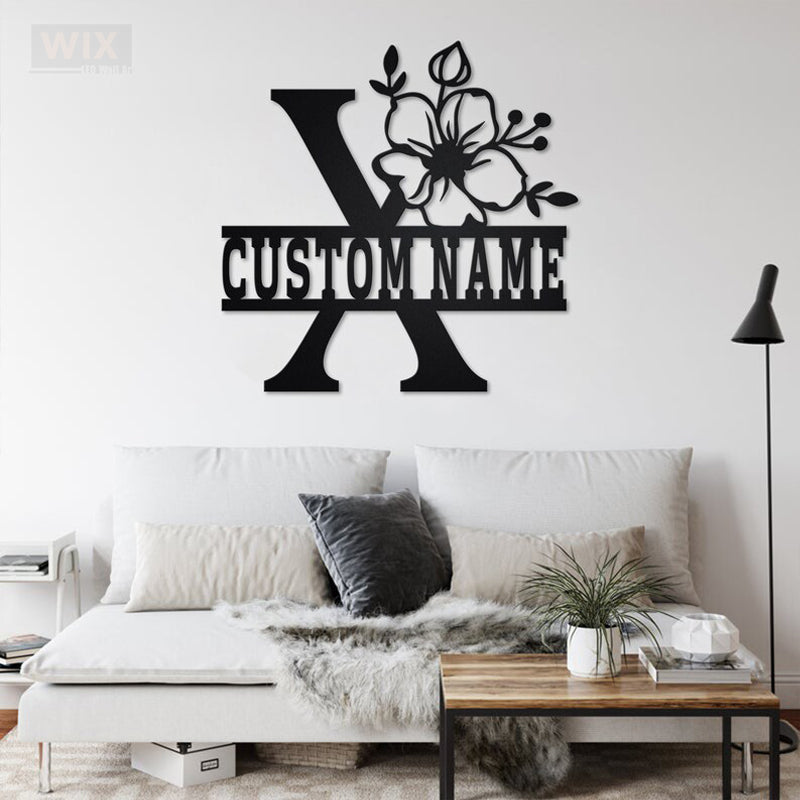 Flower Led Metal Sign – Wix Decor