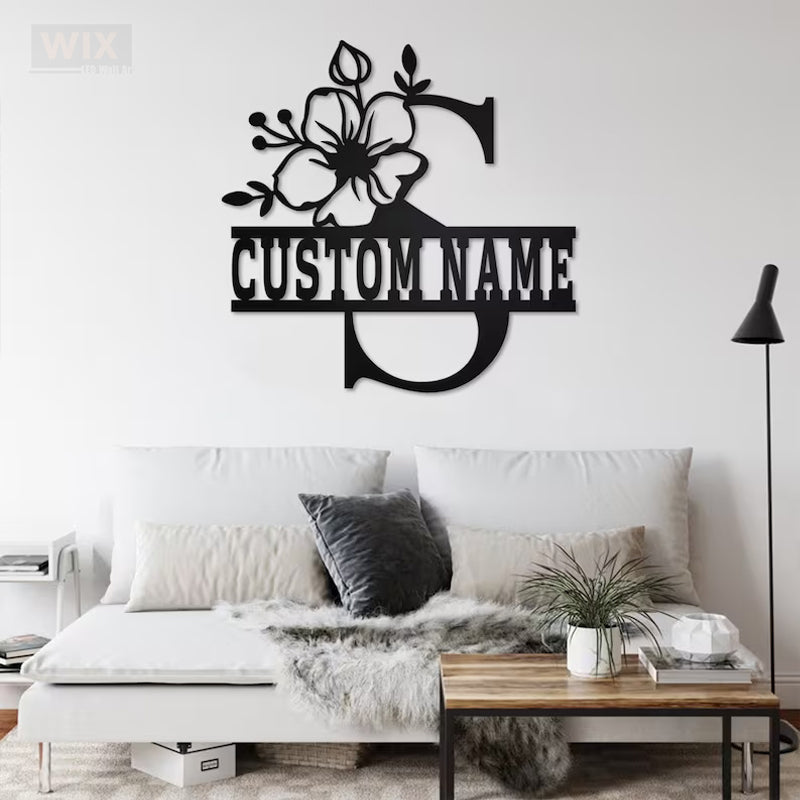 Flower Led Metal Sign – Wix Decor