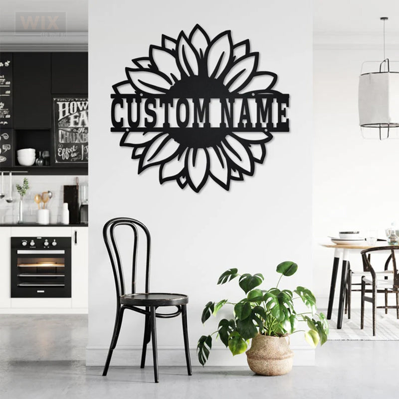 Flower Led Metal Sign – Wix Decor