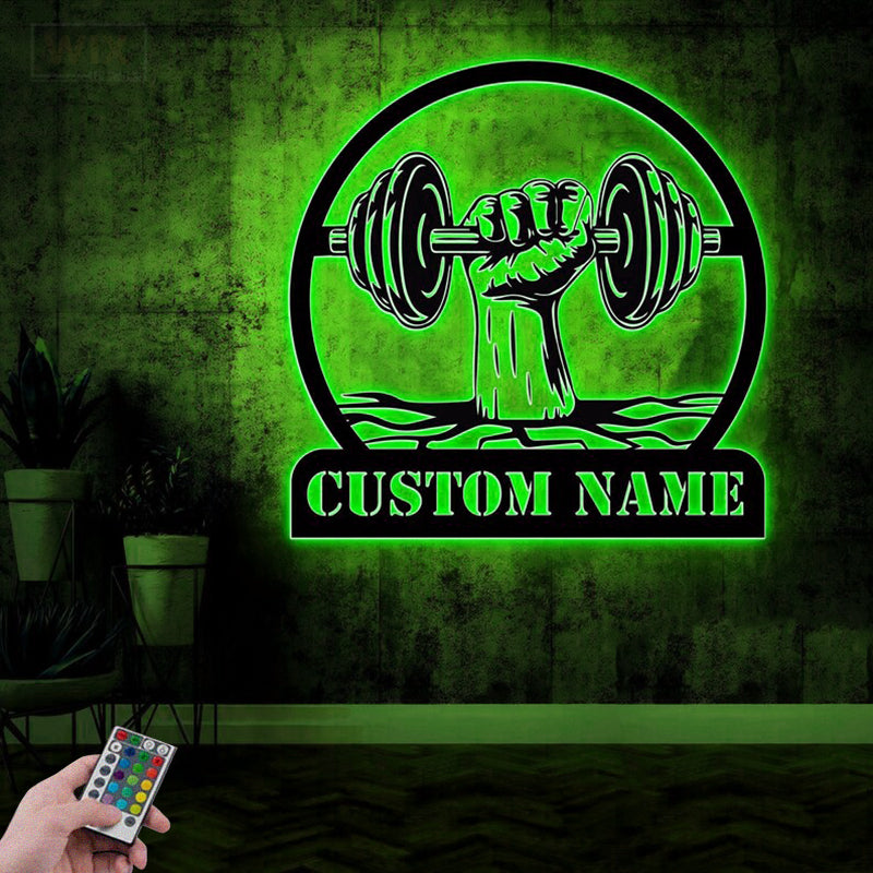 Gym LED Metal Sign