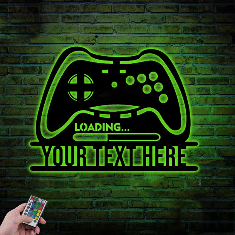 Gamer Zone LED Metal Sign