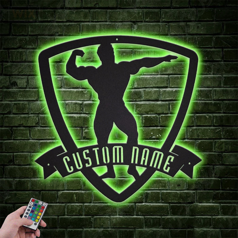 Gym LED Metal Sign
